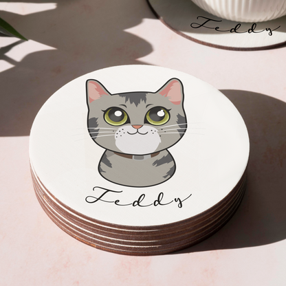 Pack Posavasos Personalizados Estilo Caricatura