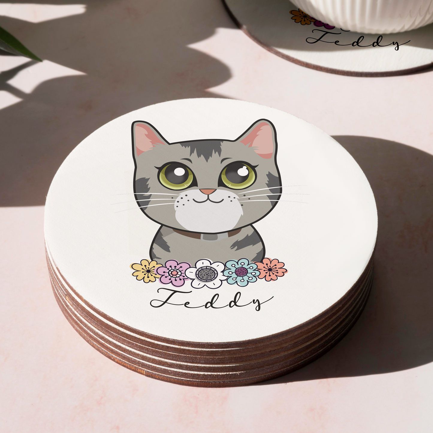 Pack Posavasos Personalizados Estilo Caricatura