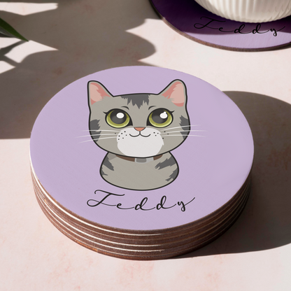 Pack Posavasos Personalizados Estilo Caricatura