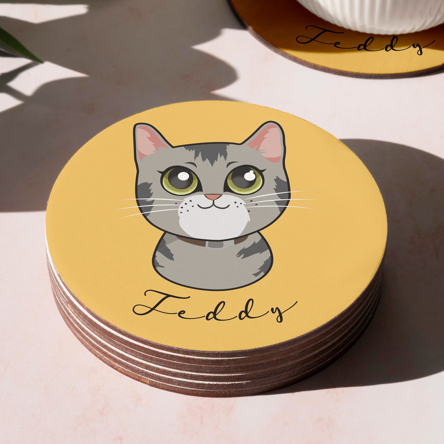 Pack Posavasos Personalizados Estilo Caricatura