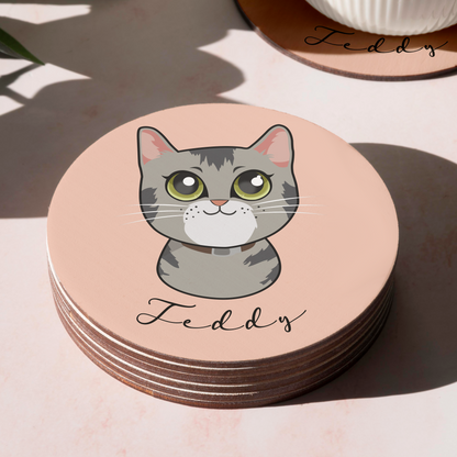 Pack Posavasos Personalizados Estilo Caricatura