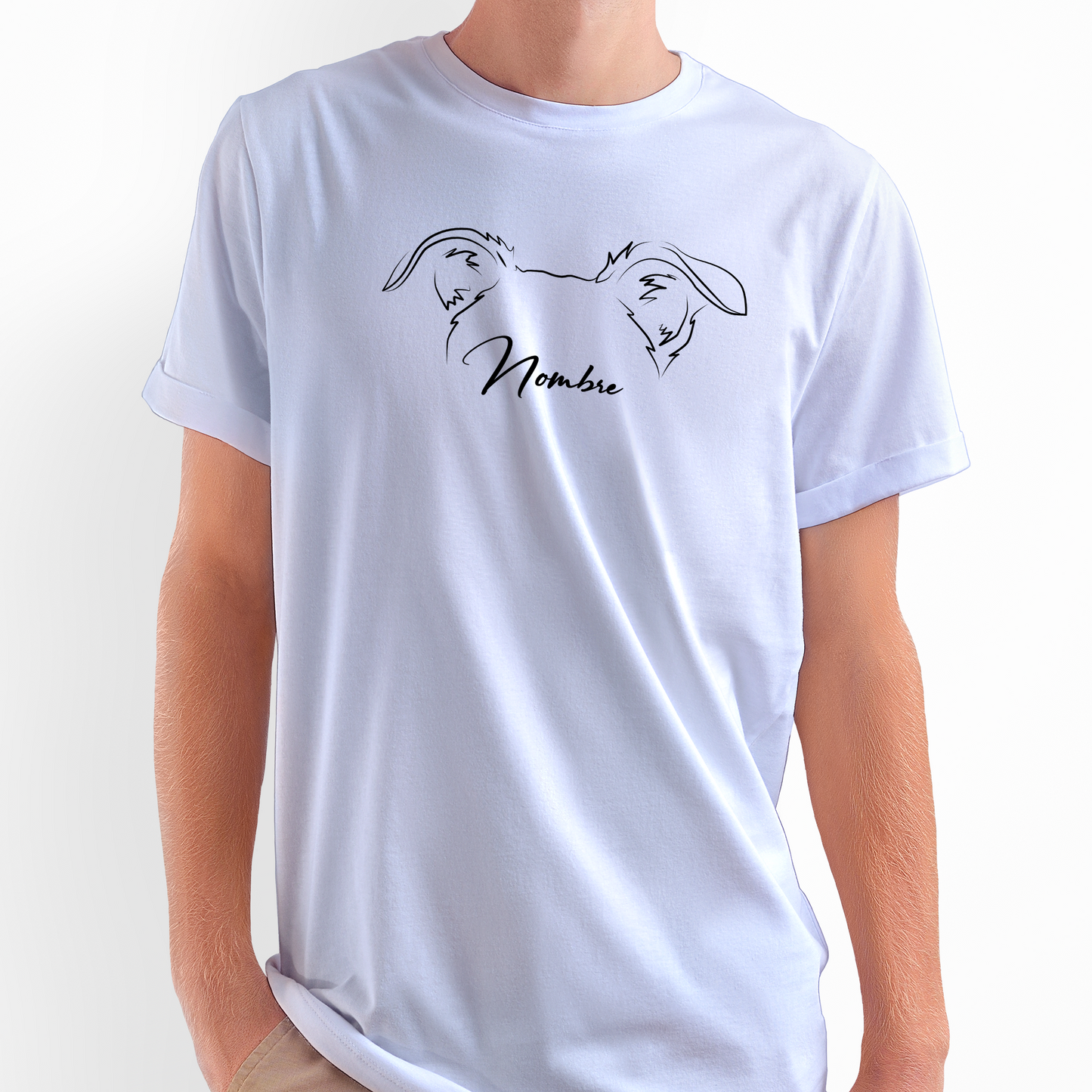 Polera Personalizada Ilustración Minimalista Orejitas