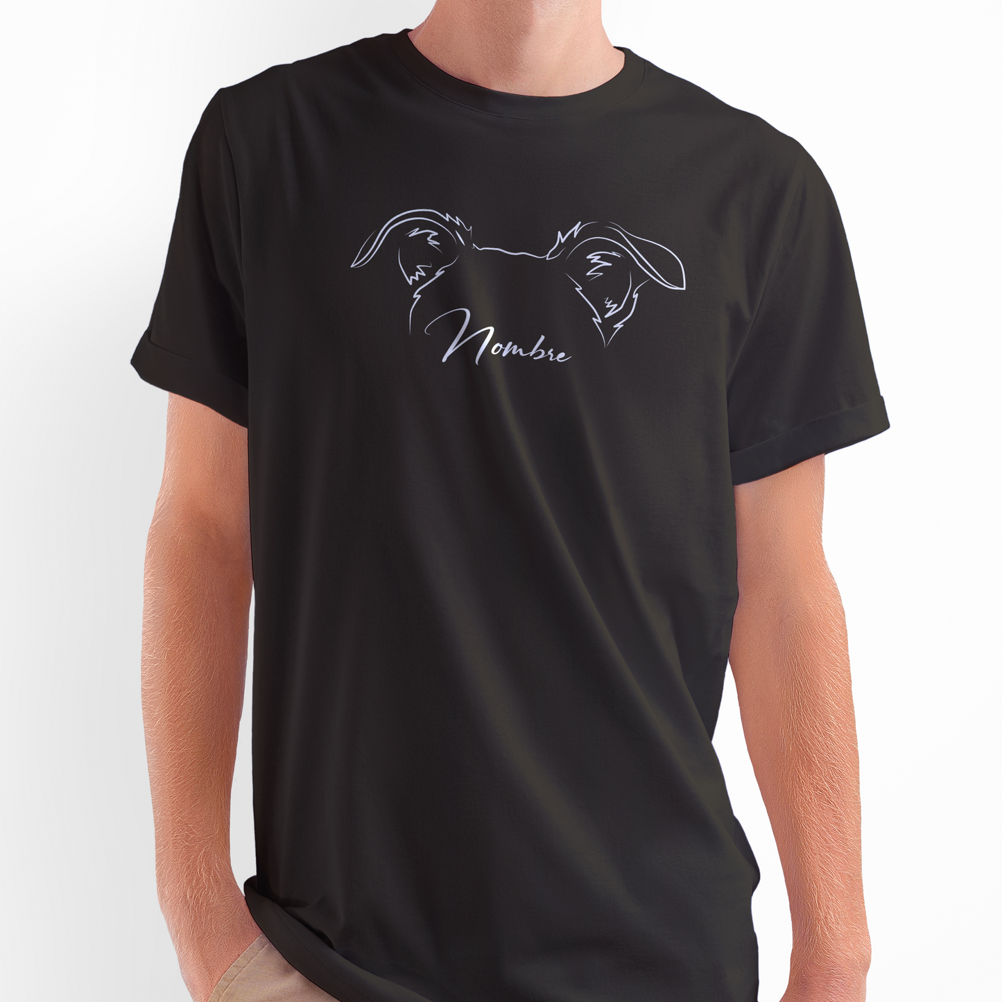 Polera Personalizada Ilustración Minimalista Orejitas