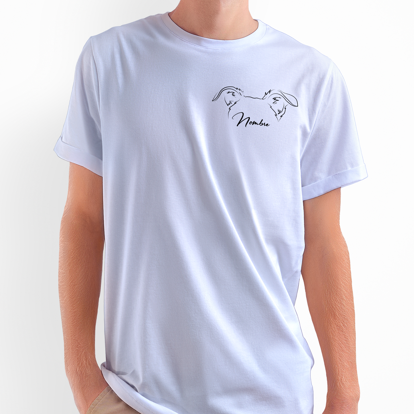 Polera Personalizada Ilustración Minimalista Orejitas
