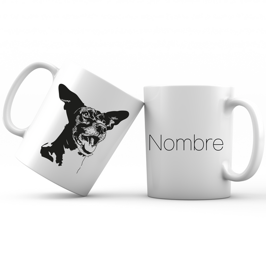 Taza Personalizada Estilo Esténcil